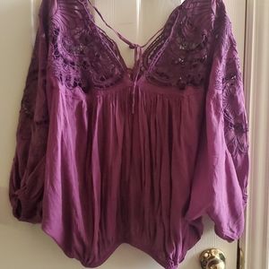 Free people embroidery top